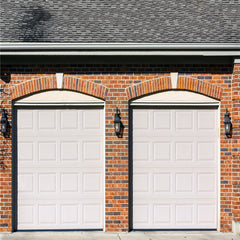 LVDUN black aluminum benefit glass sectional garage double garage doors wooden