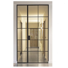 LVDUN Factory Directly Price Steel Sliding Glass Interior House Door With Frames