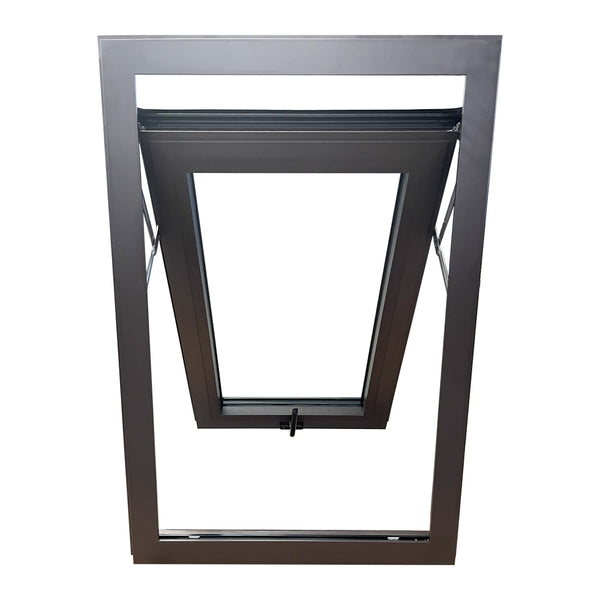 LVDUN Modern luxury rainproof skylight vertical Top hung window double glass design awning windows