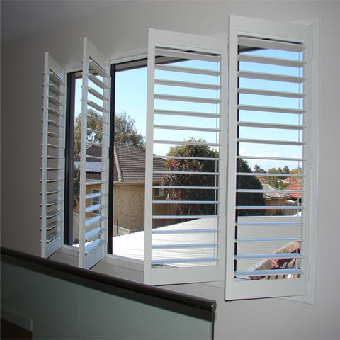 LVDUN Windows Aluminum Frame Louvers Glass Screen Aluminium Adjustable Burglar Proof Vertical Louver Window