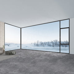 Aluminum Slim-line window system minimized borders for a maximized view double tempered casement glass windows