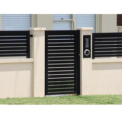 LVDUN New Style Horizontal Single Panel Modern Main Aluminum Pedestrian Driveway Gate Designs For Home