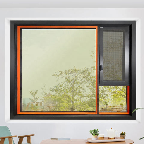 Warren European Patio tempered Glass aluminum frame casement windows Kitchen Double Glaze Aluminum Bay Sliding Window