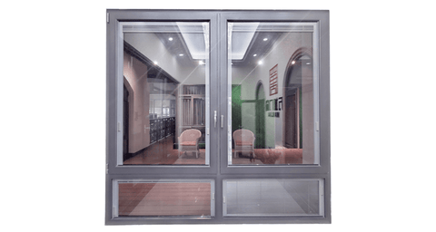 aluminum double tempered casement glass windows