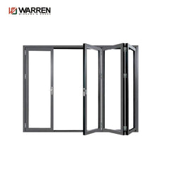 Factory Hot Sales Modern Design Soundproof Bi-Fold Door Glass Aluminum Doors