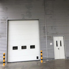 Aluminum alloy material frosted glass frameless glass garage door