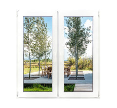 customized design impact resistant PVC swing window