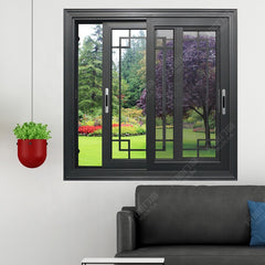 LVDUN waterproof aluminum frame thermal break double glass window and door steel fly screen mosquito netting