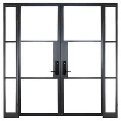 LVDUN metal door knocking down frame, steel door jamb cheap price philippines door handle stainless steel