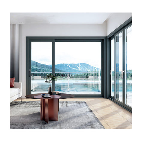 LVDUN Large Heavy Duty Sliding Patio Doors  Hurricane Resistant Aluminium Sliding Glass Doors