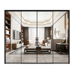 LVDUN cheap price fire rated aluminum sliding doors