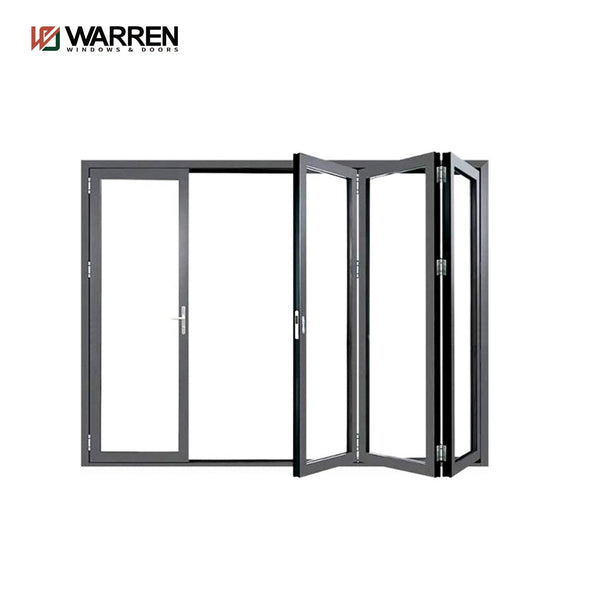 Warren entrance front alloy sliding aluminium doors modern aluminum folding door tempered glass aluminium bifold doors for home