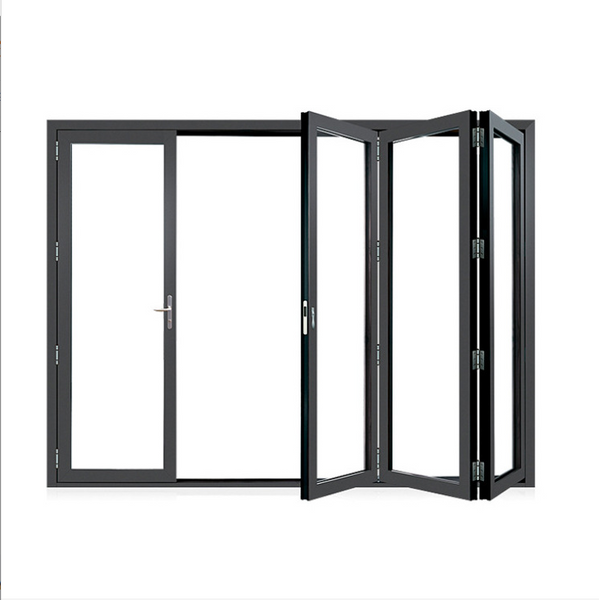 LVDUN Wholesale Exterior Patio Folding Aluminum Frame Glass Bifold Door
