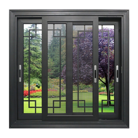 LVDUN waterproof aluminum frame thermal break double glass window and door steel fly screen mosquito netting