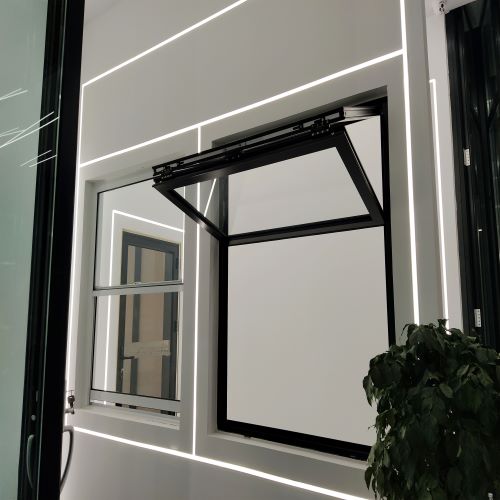 LVDUN 4-panel  aluminum bi-folding door customized aluminum casement windows