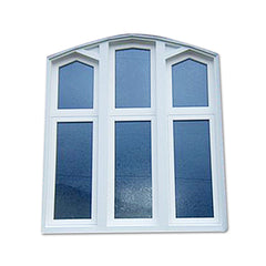 LVDUN Vinyl Fixed Window Double Glazed Glass UPVC Customized Window Design