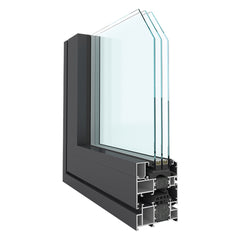 LVDUN Thermal break fire rated waterproof fixed glazing aluminum windows