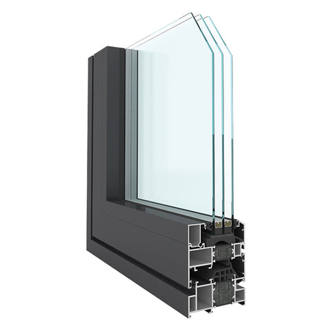 LVDUN high view aluminum fixed window with with obscure glass