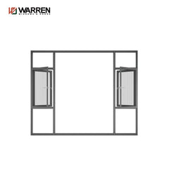 Customized Aluminum Frame Window Screen Integration Patio Window Available In All Rooms
