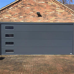 LVDUN Modern Industrial Overhead garage door wrougth iron garage door