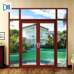 Warren white series 105*45 french door with aluminium frame and outward open