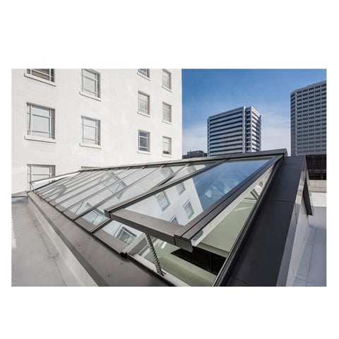 LVDUN Motorized Electric Double Glaze Roof Balcony Window  Aluminium Profile Venting Roof Windows Skylight