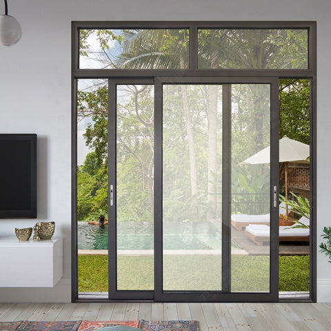 LVDUN Aluminum tempered sliding glass doors