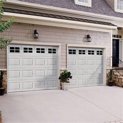 LVDUN Modern style automatic sectional glass garage door for home building