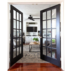 LVDUN Soundproof Unbreakable French Patio Doors Grill Design Lowes Glass French Doors Exterior