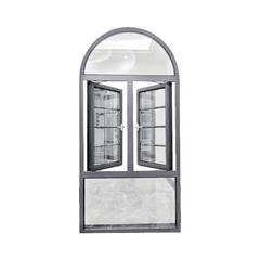 aluminum double tempered casement glass windows