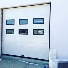 Modern Rolling design glass panel automation garage doors