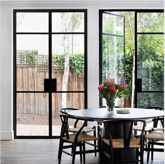 LVDUN Wholesale Double Glazed Steel swing  Windows And Doors For Modern House Using