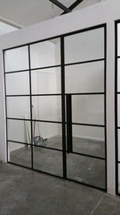 LVDUN Design glass commercial window & door steel lobby partition design office full height glass wall partition