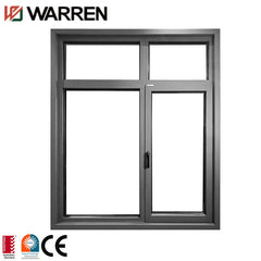 Aluminum 4 panels inward french casement windows