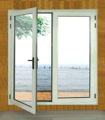 Double Glazed Swing UPVC Windows Soundproof PVC Casement Windows Made In China