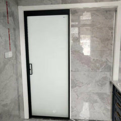 LVDUN Modern Exclusive Patent Hanging Trip Toielt Bathroom Bedroom No Track Single Panel Aluminum Pocket Sliding Door