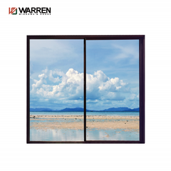Warren Modern Design Powder Coated Aluminium Frame Wholesale Price Patio Door Aluminum Double Glass Sliding Door