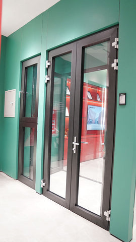 Warren 98*20 french door flush modern design thermal break aluminium 6060-T66 factory sale