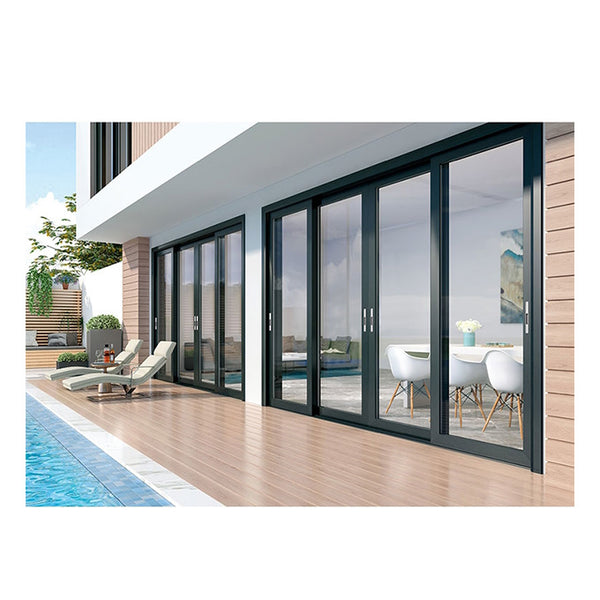 LVDUN Large Heavy Duty Sliding Patio Doors  Hurricane Resistant Aluminium Sliding Glass Doors