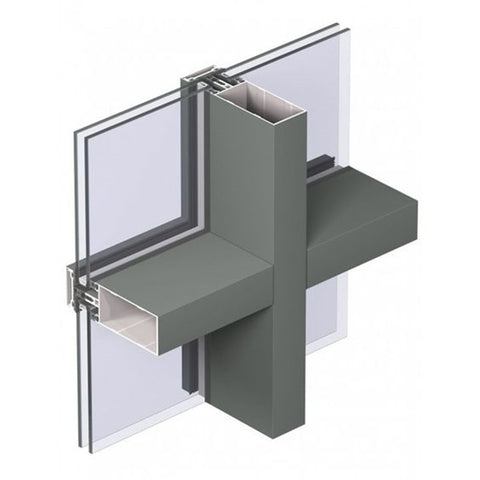 Malaysia Aluminium Hidden Frame Glass Window Aluminum Curtain Wall Philippines