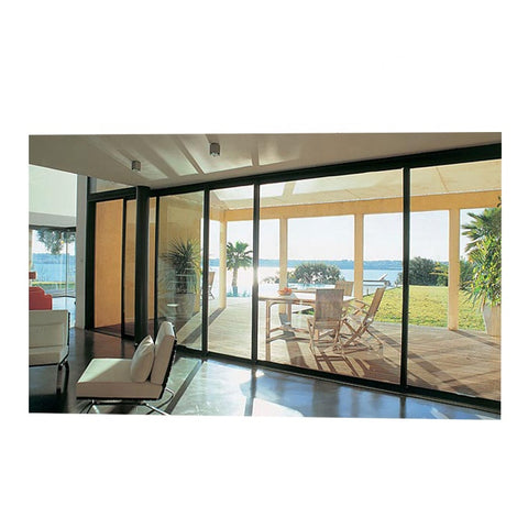 LVDUN Exterior Sliding Doors Narrow Frame Slim Frame Aluminum Sliding Glass Door