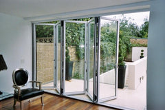 LVDUN Hurricane impact folding door aluminium impact bi fold doors with SGP heavy safety glass for sunroom conservatory