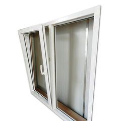 LVDUN Villa Vinyl Window High Quality Double Tempered Glass UPVC Tilt Turn Window