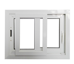 LVDUN Modern Cheap Double Glass Sliding Pvc Window And Door Plastic Upvc Window