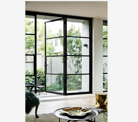 LVDUN window grill price steel windows with grill design galvanized steel profile for windows and door
