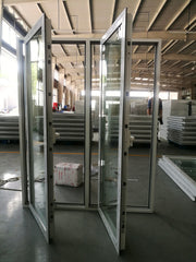 LVDUN Factory Price Double Tempered Glass UPVC Folding Windows