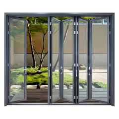 Warren 96X96 Patio Doors Glass Sliding Patio Aluminum Bi Folding Door