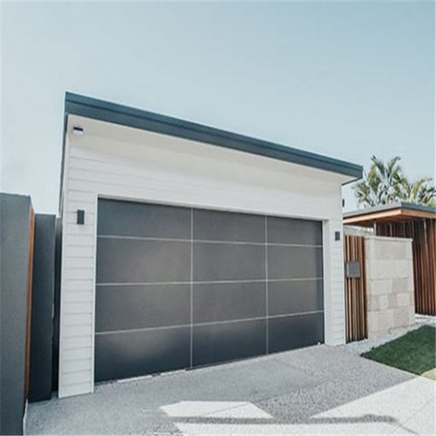 black aluminum benefit glass sectional garage garage door remote control