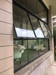 LVDUN Sound insulation double tempered glass steel awning casement windows for villa