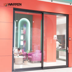 Warren Wholesale Bulk Luxury Manufacturing Aluminum Exterior Double Glass Sliding Entry Door Sliding Door Others Doors